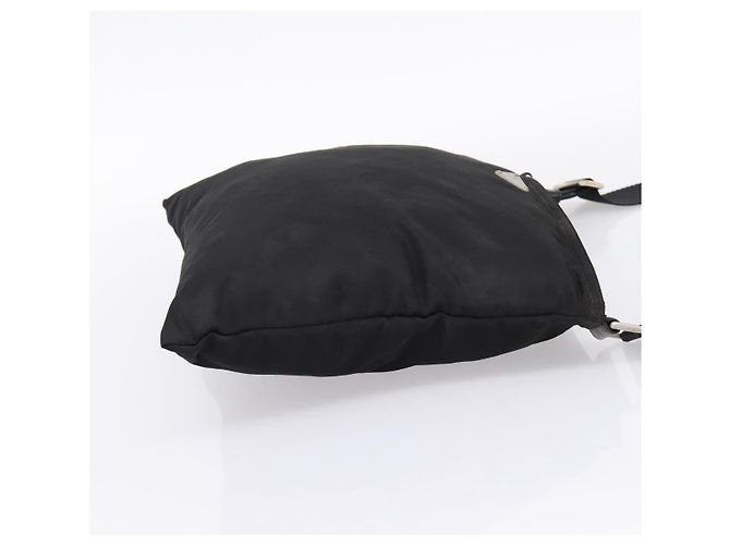 Borsa a Tracolla PRADA Nylon Black Silver Auth 205200 Nero Argento - vista 4