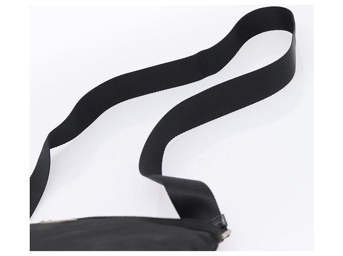 Borsa a Tracolla PRADA Nylon Black Silver Auth 205200 Nero Argento - vista 8