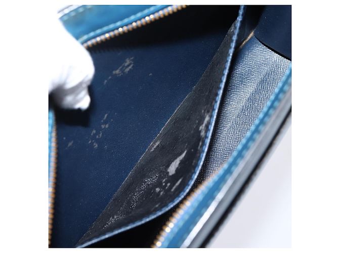 LOUIS VUITTON Epi Pochette Homme Clutch Bag Blue M52522 LV Auth 206686 - vista 10
