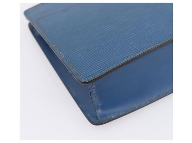LOUIS VUITTON Epi Pochette Homme Clutch Bag Blue M52522 LV Auth 206686 - vista 14