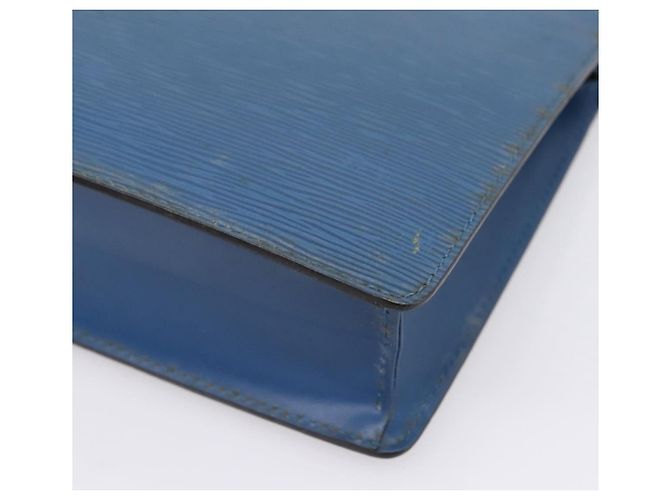 LOUIS VUITTON Epi Pochette Homme Clutch Bag Blue M52522 LV Auth 206686 - vista 15