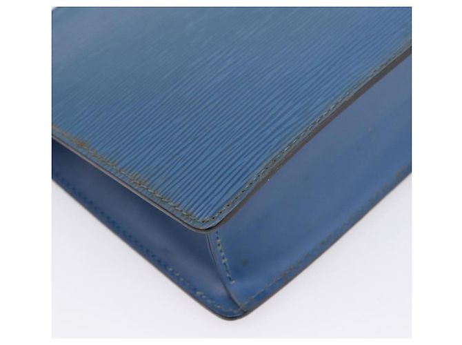LOUIS VUITTON Epi Pochette Homme Clutch Bag Blue M52522 LV Auth 206686 - vista 16