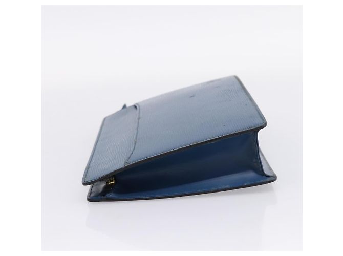 LOUIS VUITTON Epi Pochette Homme Clutch Bag Blue M52522 LV Auth 206686 - vista 3