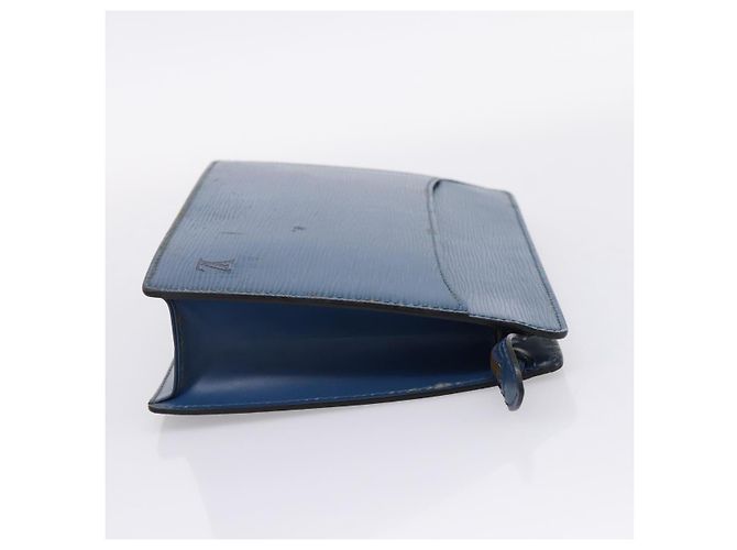 LOUIS VUITTON Epi Pochette Homme Clutch Bag Blue M52522 LV Auth 206686 - vista 4