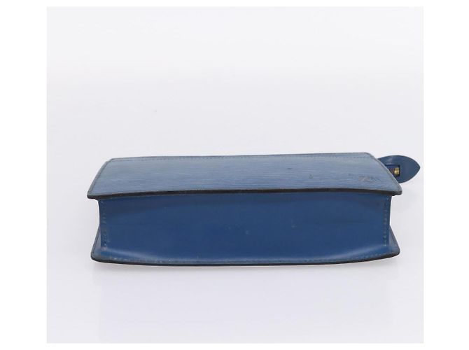 LOUIS VUITTON Epi Pochette Homme Clutch Bag Blue M52522 LV Auth 206686 - vista 6