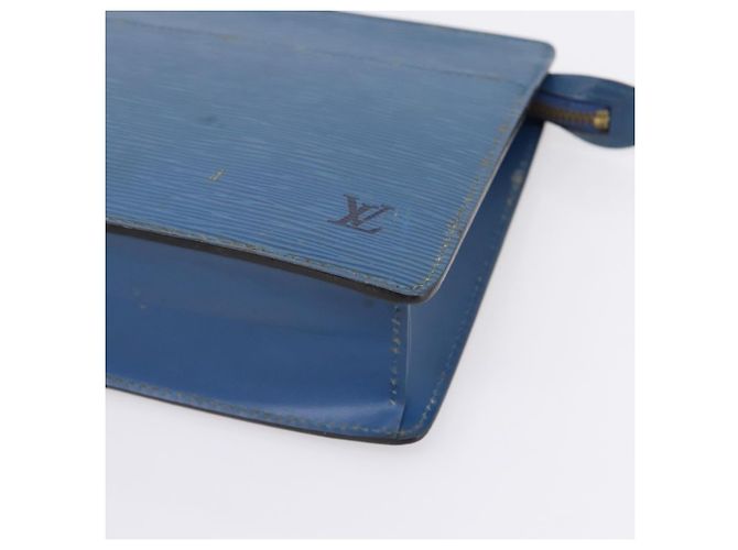 LOUIS VUITTON Epi Pochette Homme Clutch Bag Blue M52522 LV Auth 206686 - vista 7