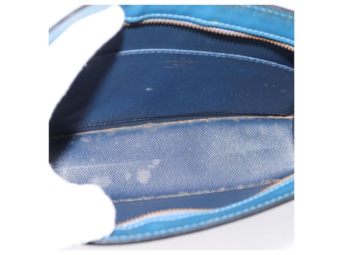 LOUIS VUITTON Epi Pochette Homme Clutch Bag Blue M52522 LV Auth 206686 - vista 9