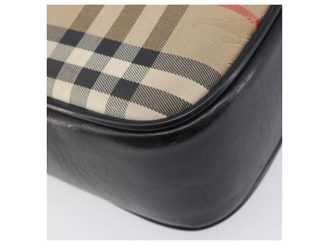 Borsa a tracolla Burberrys Nova Check Canvas Beige Gold Auth 205374 D'oro - vista 18