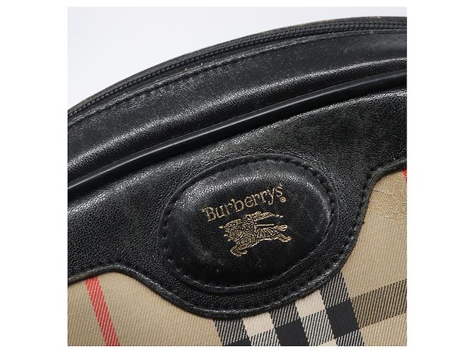 Borsa a tracolla Burberrys Nova Check Canvas Beige Gold Auth 205374 D'oro - vista 19