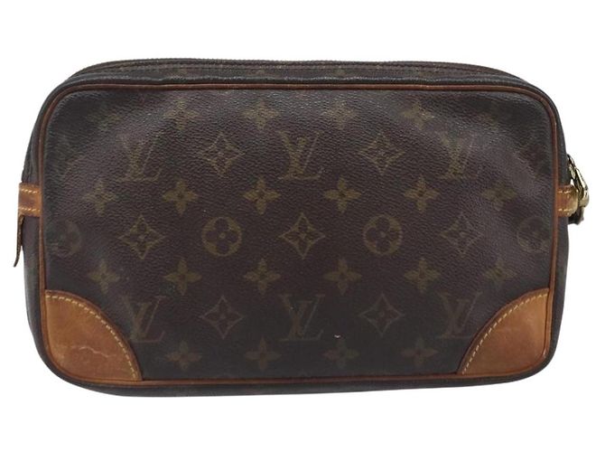 LOUIS VUITTON Monogram Marly Dragonne PM Clutch Bag M51827 LV Auth 206614 Monogramma - vista 2