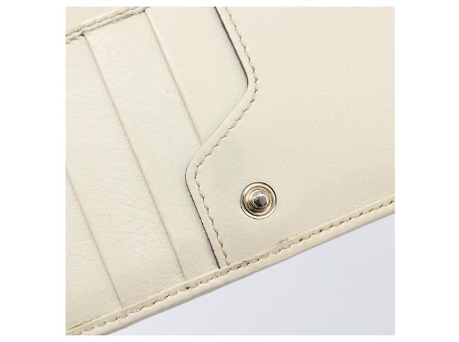 Cartera larga GUCCI GG Canvas Web Sherry Line Beige Gold Auth 205505V - vista 19