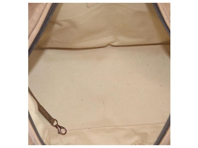 Borsa a tracolla CHANEL Lamb Skin Brown Gold CC Auth am12766A Marrone D'oro - vista 11