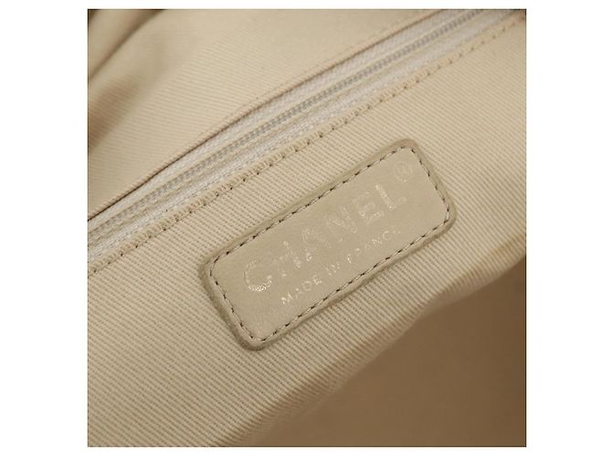 Borsa a tracolla CHANEL Lamb Skin Brown Gold CC Auth am12766A Marrone D'oro - vista 18