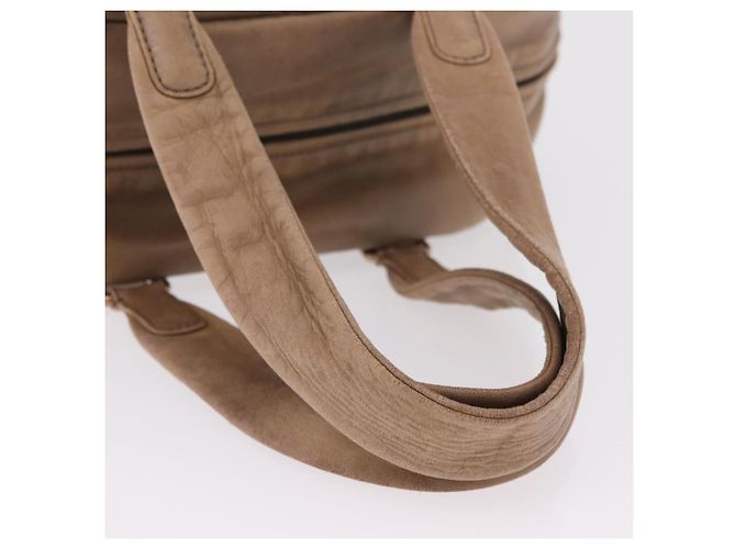 Borsa a tracolla CHANEL Lamb Skin Brown Gold CC Auth am12766A Marrone D'oro - vista 7