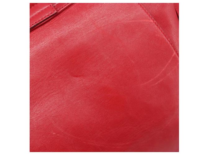 Zaino GUCCI Bamboo in pelle rosso e oro 003 2058 0016 Auth ep16261 D'oro - vista 9