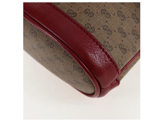 Borsa a tracolla GUCCI Micro GG Doraemon PVC Beige Tono Oro 647801 Auth 206889M - vista 18