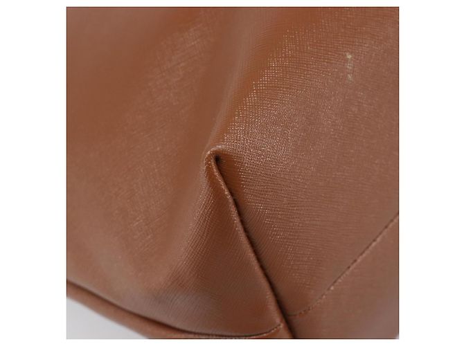Borsa Tote Vivienne Westwood Pelle Marrone Argento Auth 207699A - vista 14