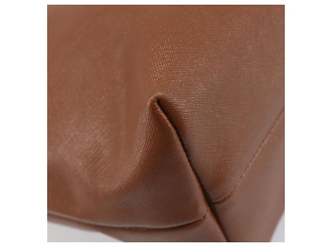 Borsa Tote Vivienne Westwood Pelle Marrone Argento Auth 207699A - vista 16