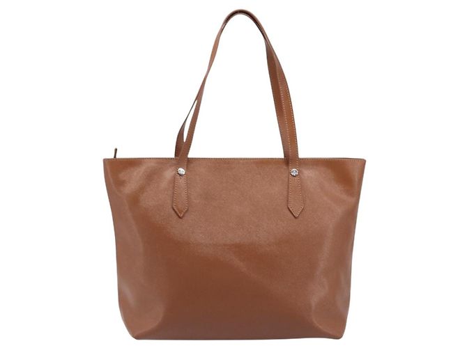 Borsa Tote Vivienne Westwood Pelle Marrone Argento Auth 207699A - vista 2