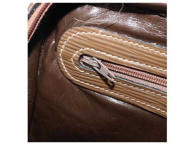 Borsa a tracolla FENDI Zucchino Canvas PVC Beige Auth 205232 - vista 22