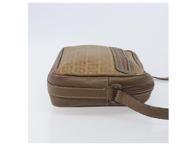 Borsa a tracolla FENDI Zucchino Canvas PVC Beige Auth 205232 - vista 3