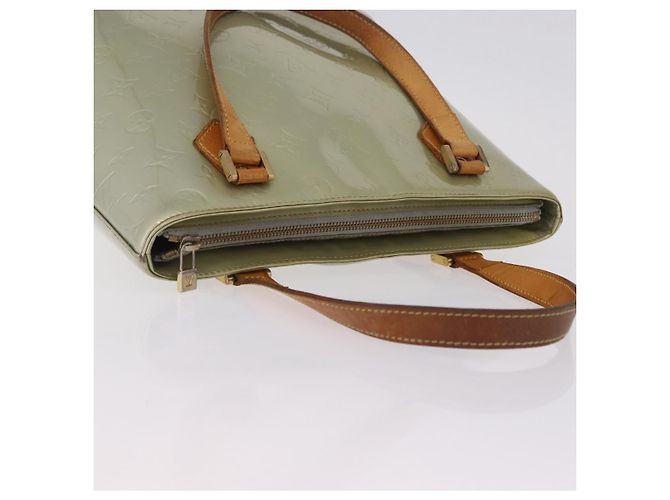 LOUIS VUITTON Monogram Vernis Houston Hand Bag Gris M91053 LV Auth 207572 Grigio - vista 16