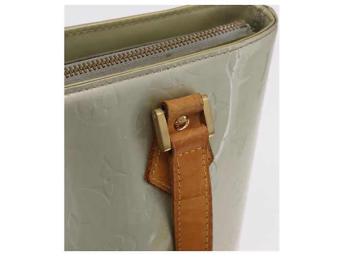 LOUIS VUITTON Monogram Vernis Houston Hand Bag Gris M91053 LV Auth 207572 Grigio - vista 24