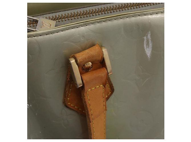 LOUIS VUITTON Monogram Vernis Houston Hand Bag Gris M91053 LV Auth 207572 Grigio - vista 25