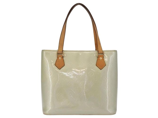 LOUIS VUITTON Monogram Vernis Houston Hand Bag Gris M91053 LV Auth 207572 Grigio - vista 3