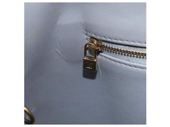 LOUIS VUITTON Monogram Vernis Houston Hand Bag Gris M91053 LV Auth 207572 Grigio - vista 32