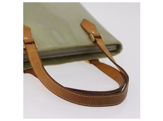 LOUIS VUITTON Monogram Vernis Houston Hand Bag Gris M91053 LV Auth 207572 Grigio - vista 9