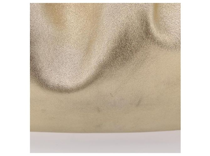 Tote Sac Cabas PRADA en Cuir Or Argent Auth 207552A Argenté Doré - vue 3
