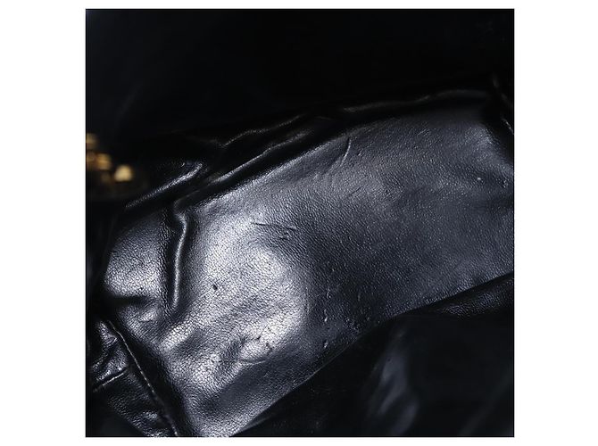 Borsa a tracolla Salvatore Ferragamo Canvas Black Gold Tone Auth bs37163 Nero - vista 11