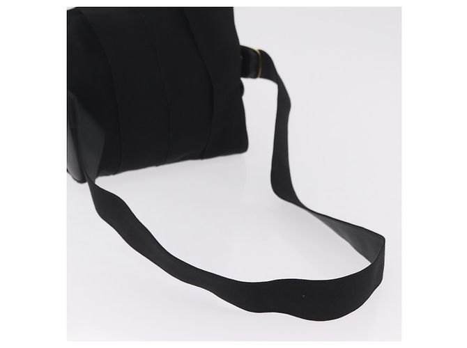 Borsa a tracolla Salvatore Ferragamo Canvas Black Gold Tone Auth bs37163 Nero - vista 8