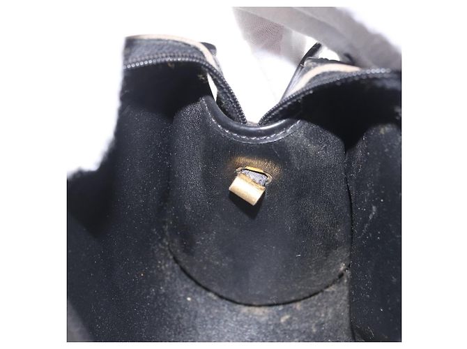 Borsa a tracolla Christian Dior Trotter Canvas Nera e Oro Auth ka6527A Nero - vista 22