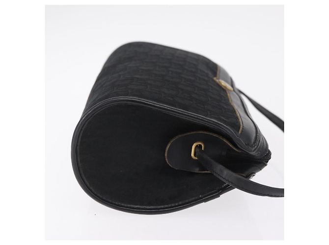 Borsa a tracolla Christian Dior Trotter Canvas Nera e Oro Auth ka6527A Nero - vista 3