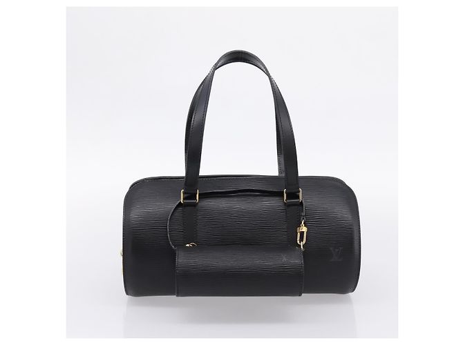 Borsa a mano LOUIS VUITTON Epi Soufflot Nera M52222 LV Auth 203679V Nero - vista 12