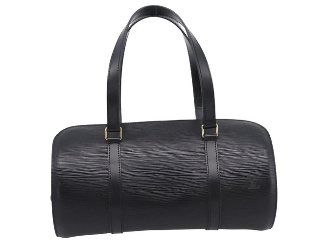 Borsa a mano LOUIS VUITTON Epi Soufflot Nera M52222 LV Auth 203679V Nero - vista 13