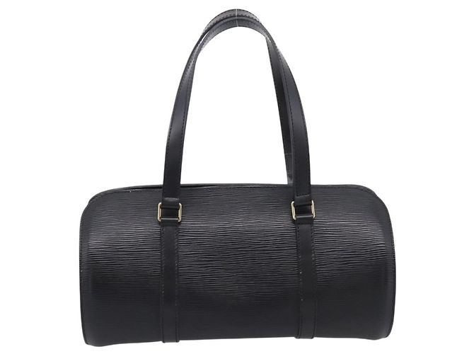 Borsa a mano LOUIS VUITTON Epi Soufflot Nera M52222 LV Auth 203679V Nero - vista 2