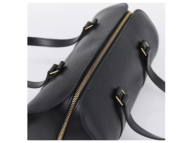 Borsa a mano LOUIS VUITTON Epi Soufflot Nera M52222 LV Auth 203679V Nero - vista 6