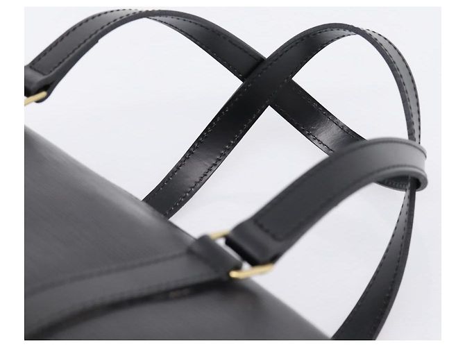 Borsa a mano LOUIS VUITTON Epi Soufflot Nera M52222 LV Auth 203679V Nero - vista 8