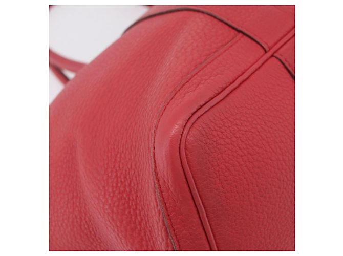 Hermès HERMES Garden Party PM Tote Bag Leder Rosa Silber Auth ka6450V Pink - Ansicht 10