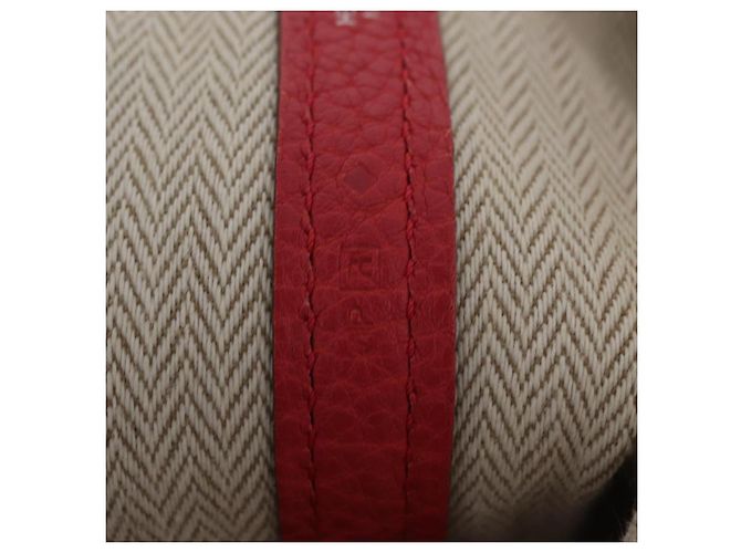 Hermès HERMES Garden Party PM Tote Bag Leder Rosa Silber Auth ka6450V Pink - Ansicht 12