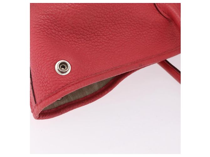 Hermès HERMES Garden Party PM Tote Bag Leder Rosa Silber Auth ka6450V Pink - Ansicht 14