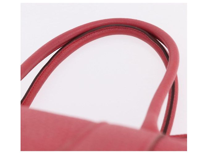 Hermès HERMES Garden Party PM Tote Bag Leder Rosa Silber Auth ka6450V Pink - Ansicht 17