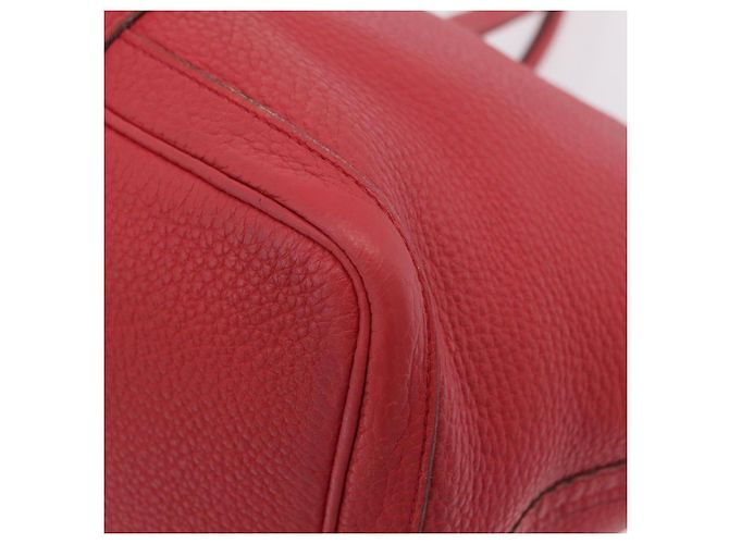 Hermès HERMES Garden Party PM Tote Bag Leder Rosa Silber Auth ka6450V Pink - Ansicht 20