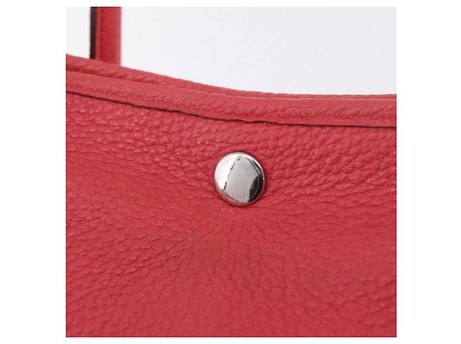 Hermès HERMES Garden Party PM Tote Bag Leder Rosa Silber Auth ka6450V Pink - Ansicht 21