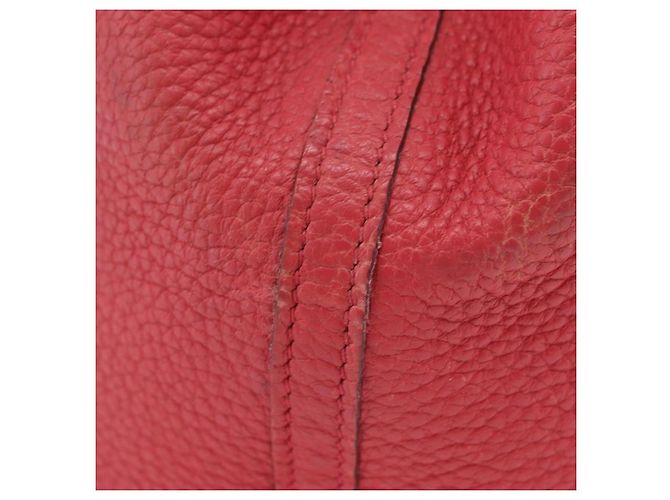Hermès HERMES Garden Party PM Tote Bag Leder Rosa Silber Auth ka6450V Pink - Ansicht 4