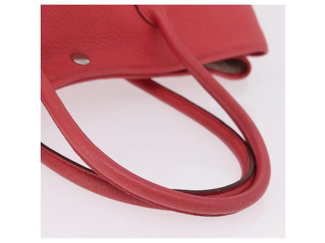 Hermès HERMES Garden Party PM Tote Bag Leder Rosa Silber Auth ka6450V Pink - Ansicht 9