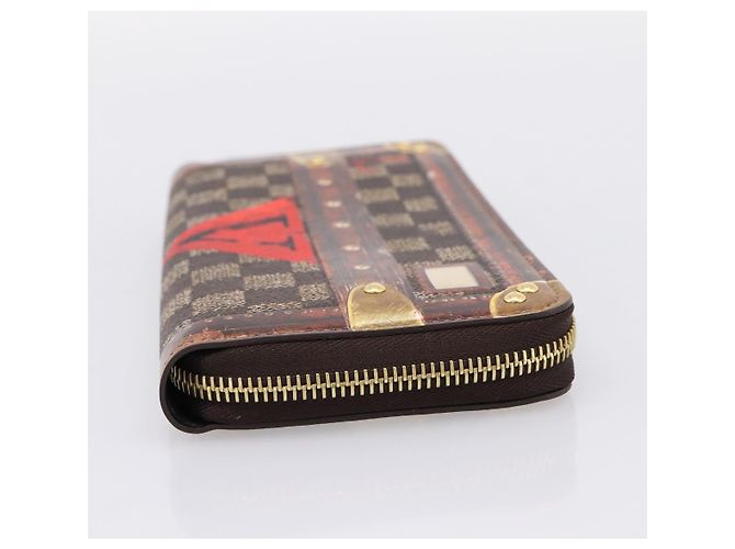 LOUIS VUITTON Damier Ebene Transformed Zippy Long Wallet M63490 LV Auth 206899M - view 4